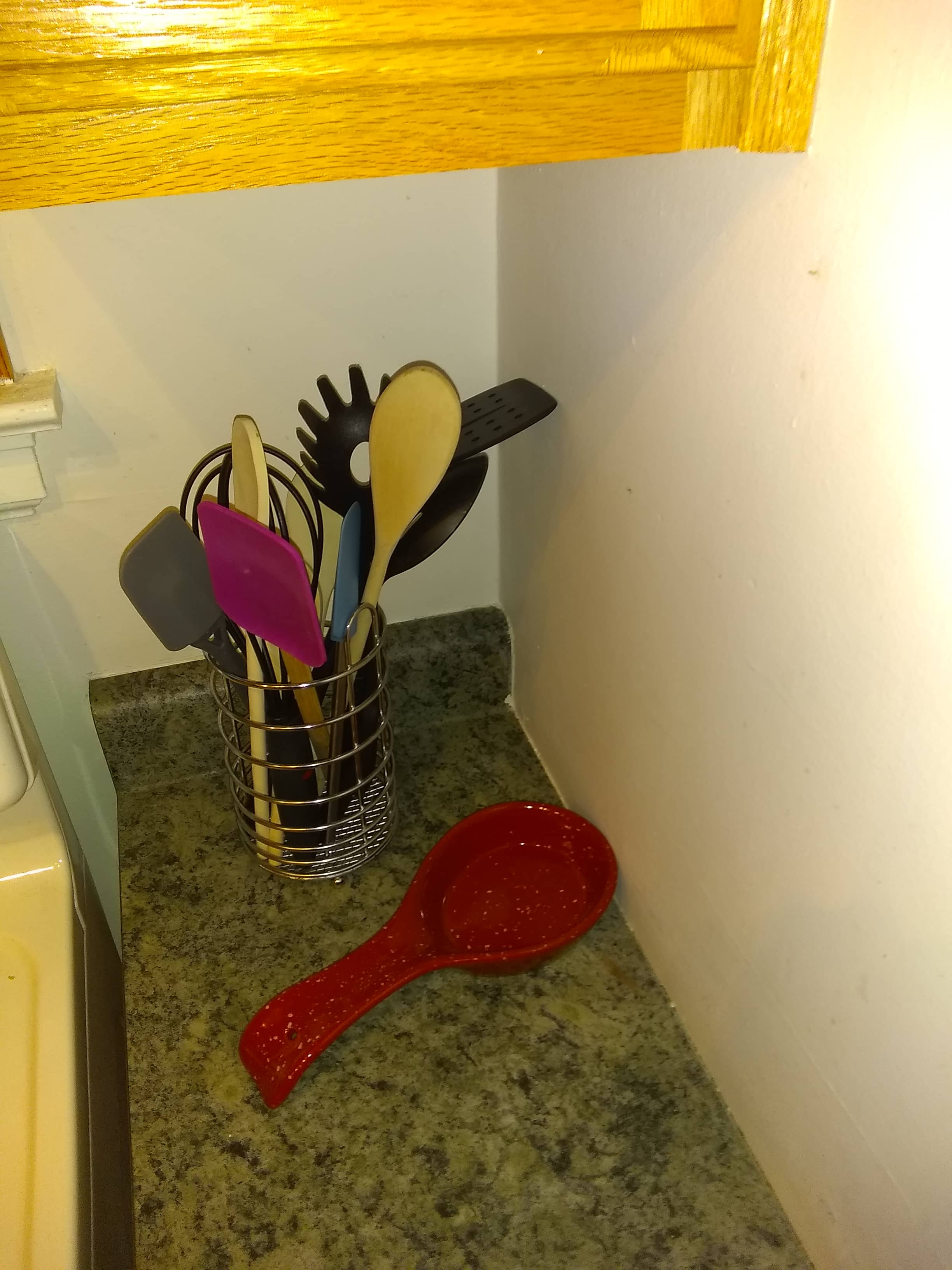 Assortment of cooking tools, including spatula