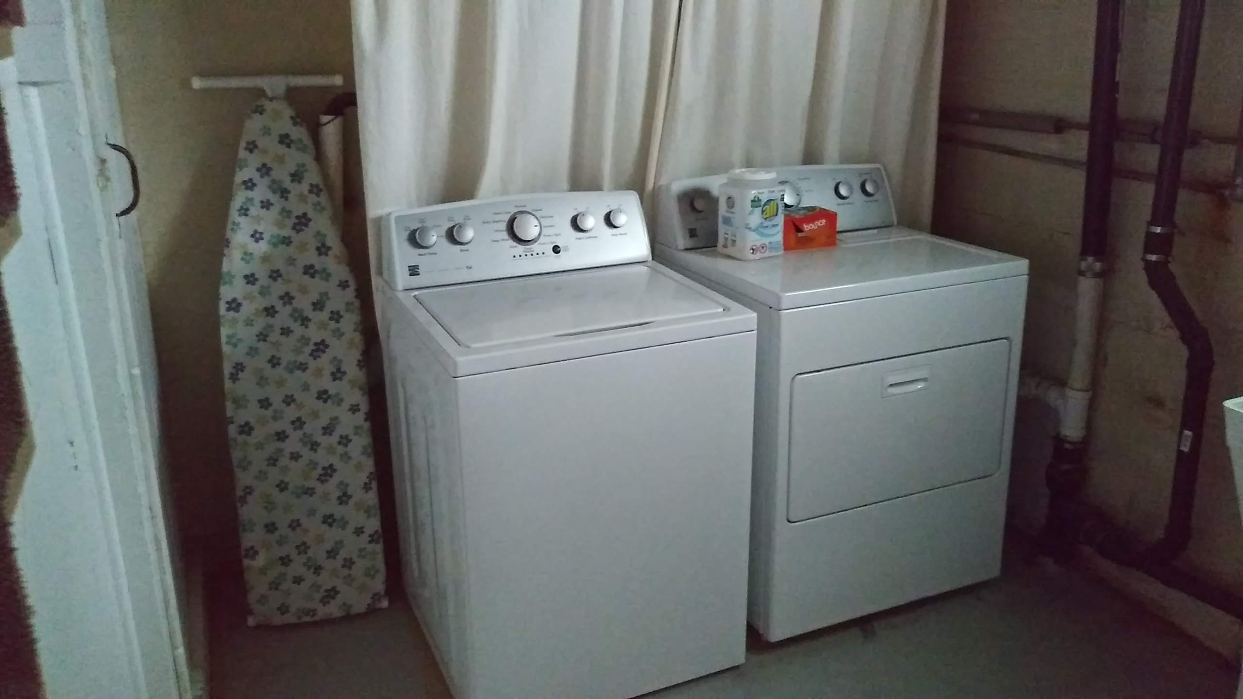 Washer and dryer onsite for convenience