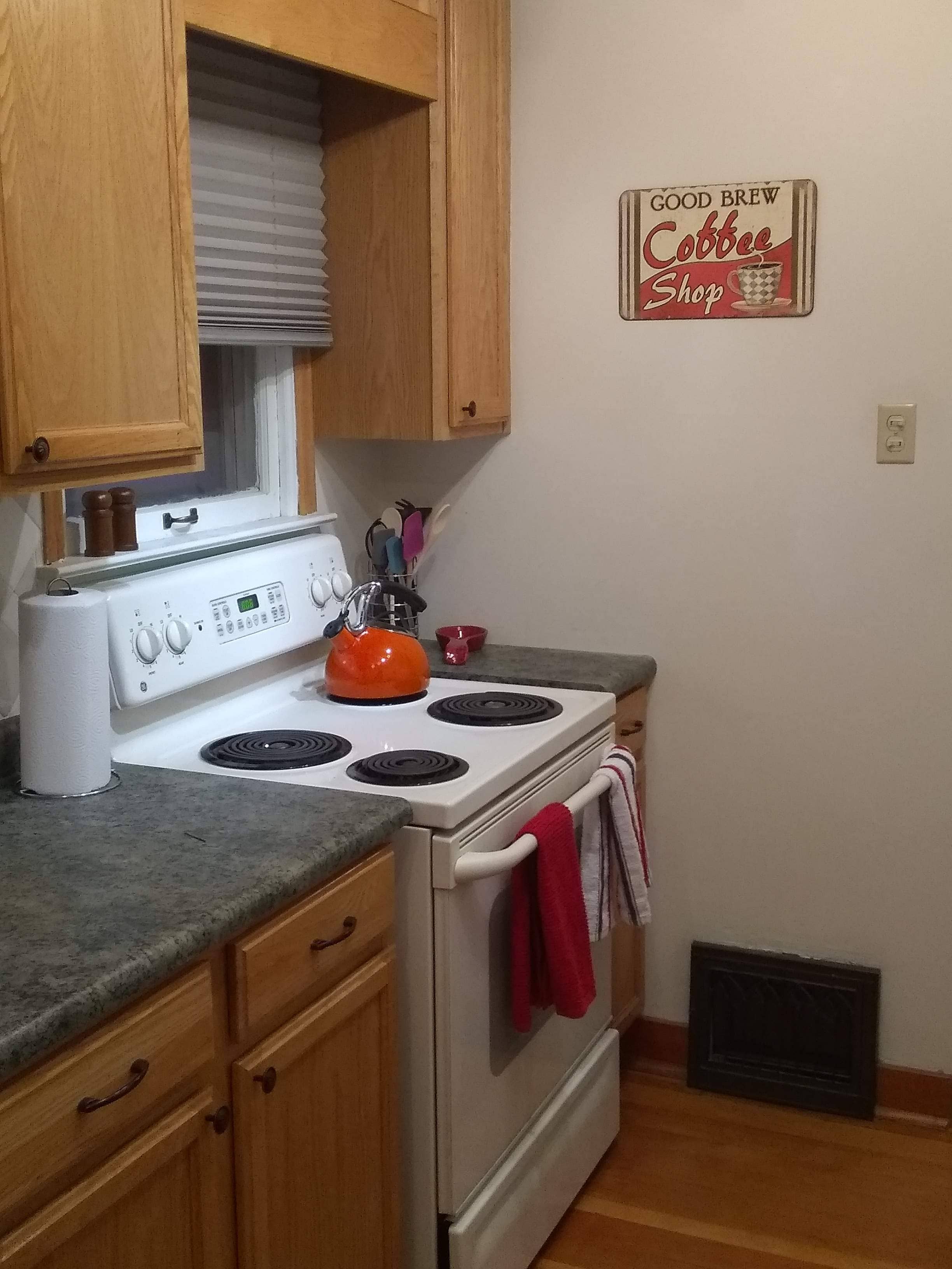 Kitchen stove, modern and clean