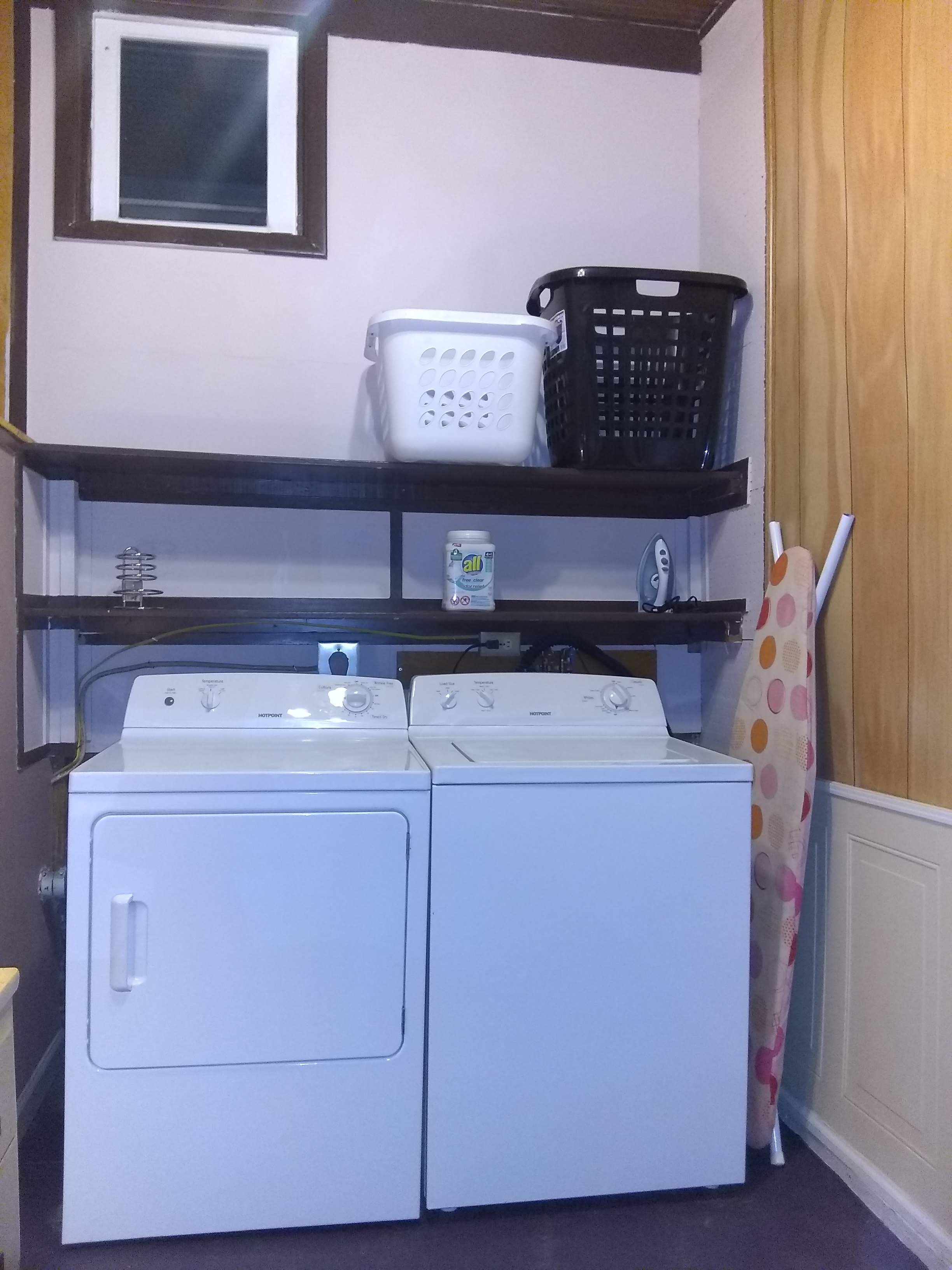 Onsite washer and dryer for convenience